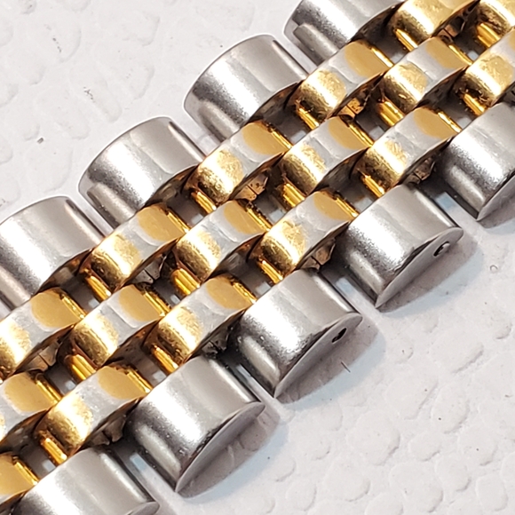 Seiko Presidential Men's Day Date Gold Tone Watch Silver Dial One Jewel Vintage - Picture 8 of 11